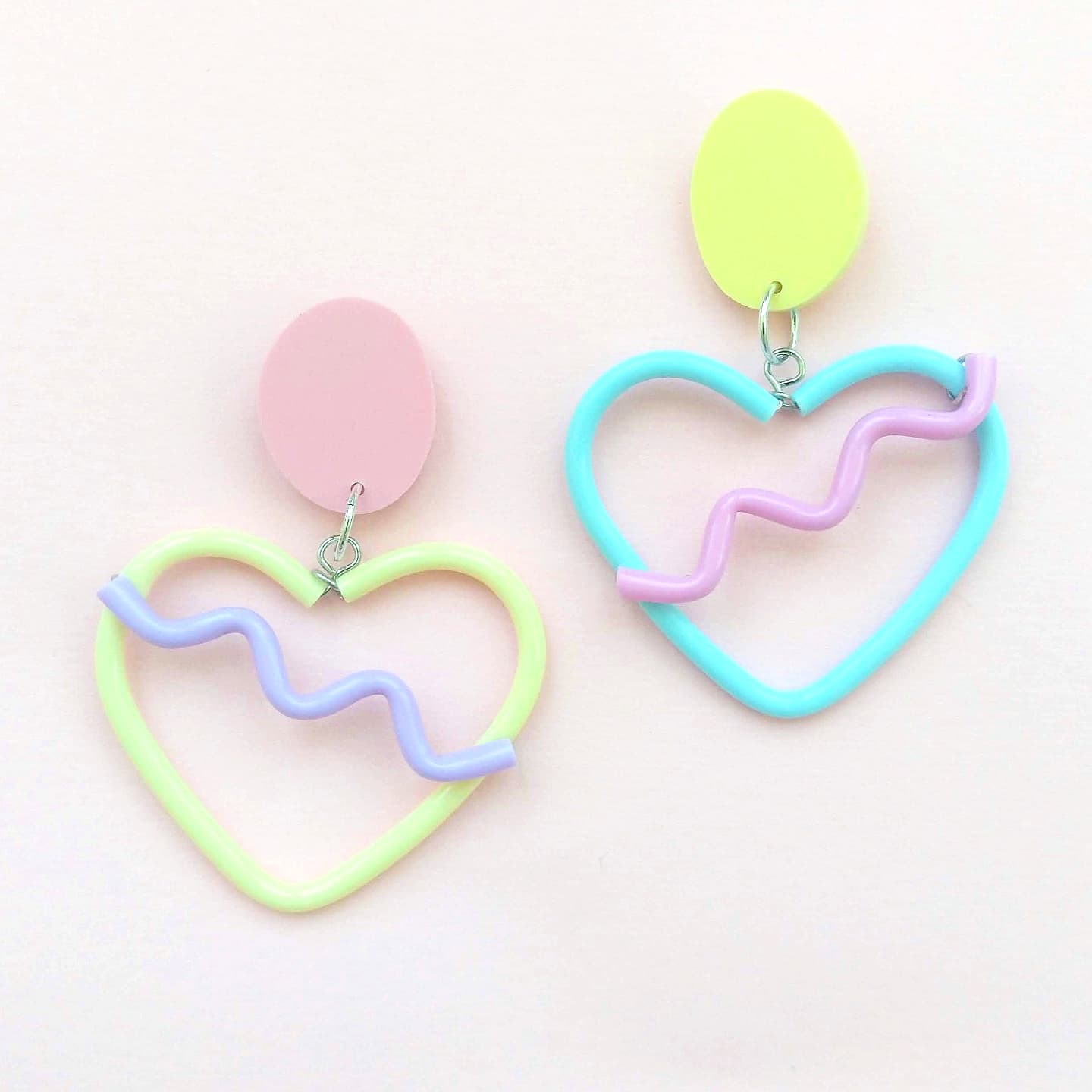 Heart studs mini - various colours - sweetheart and heartbreaker