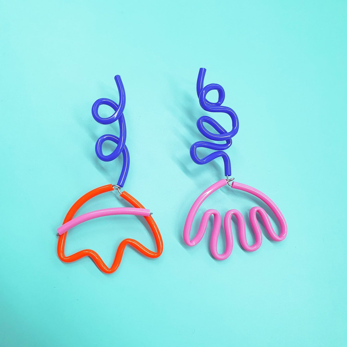 Blooming lovely pink orange blue