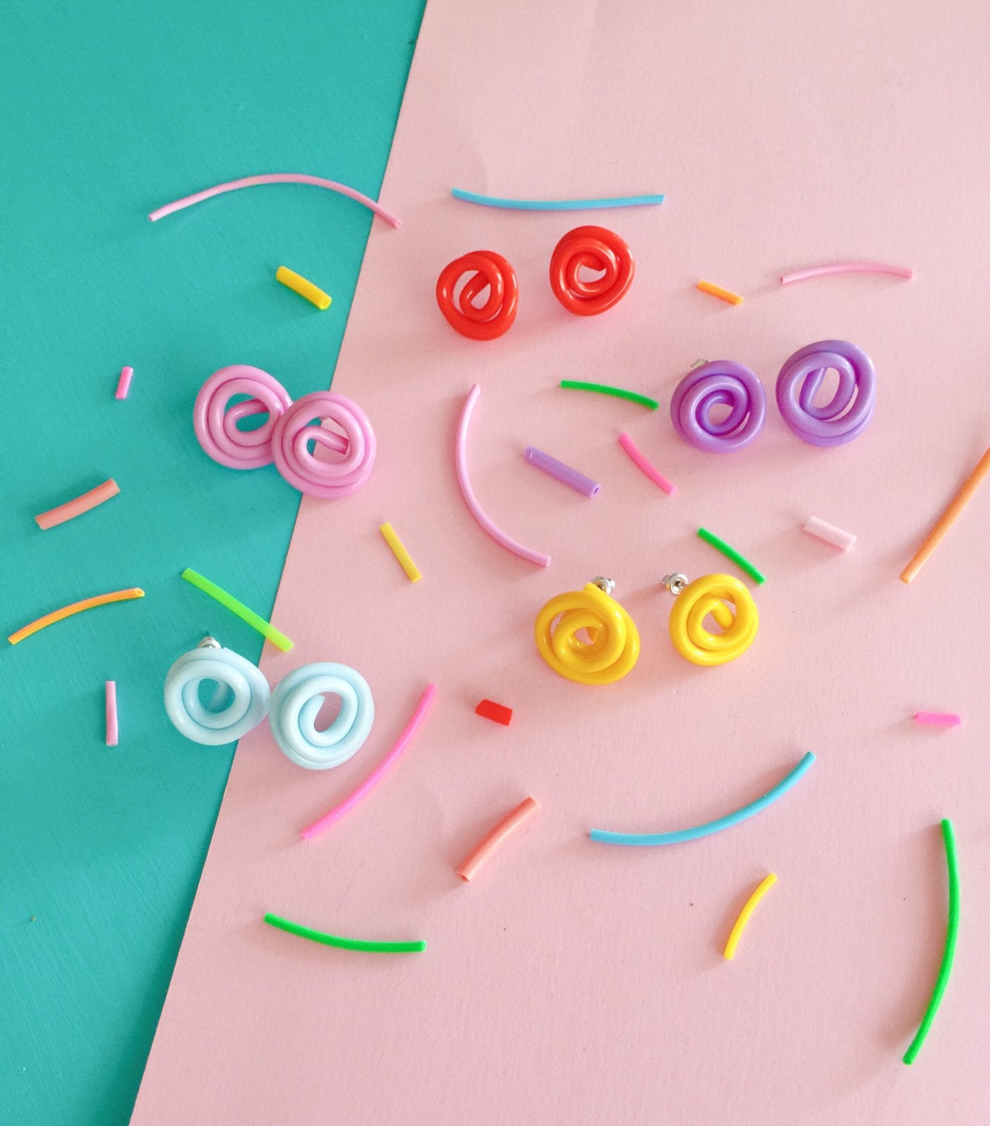 Jumbo or skinny Squiggle Studs