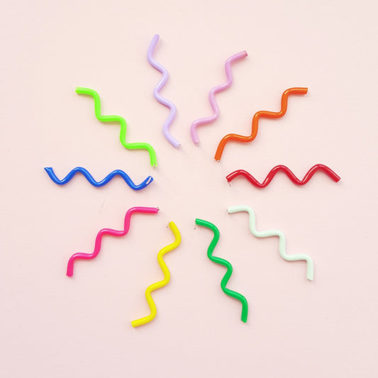 Wiggle studs - rainbow solids